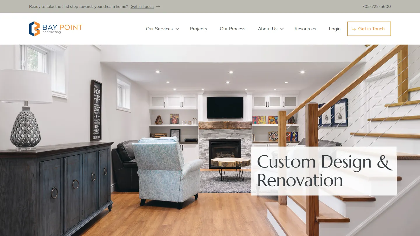 Bay Point Contracting website preview