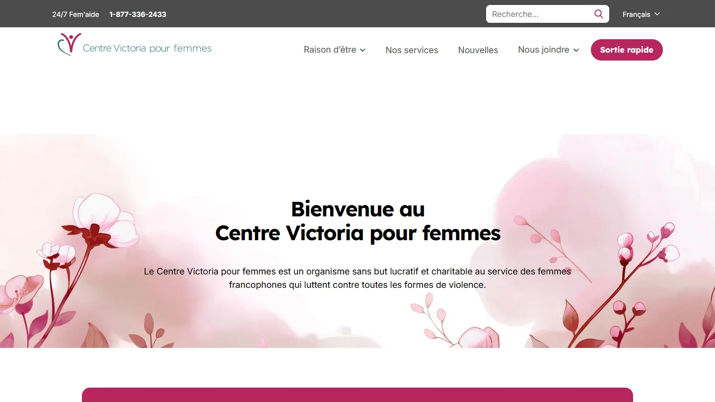 Centre Victoria website preview