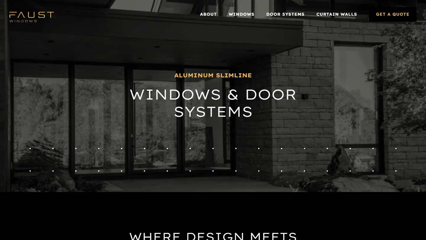Faust Windows website preview